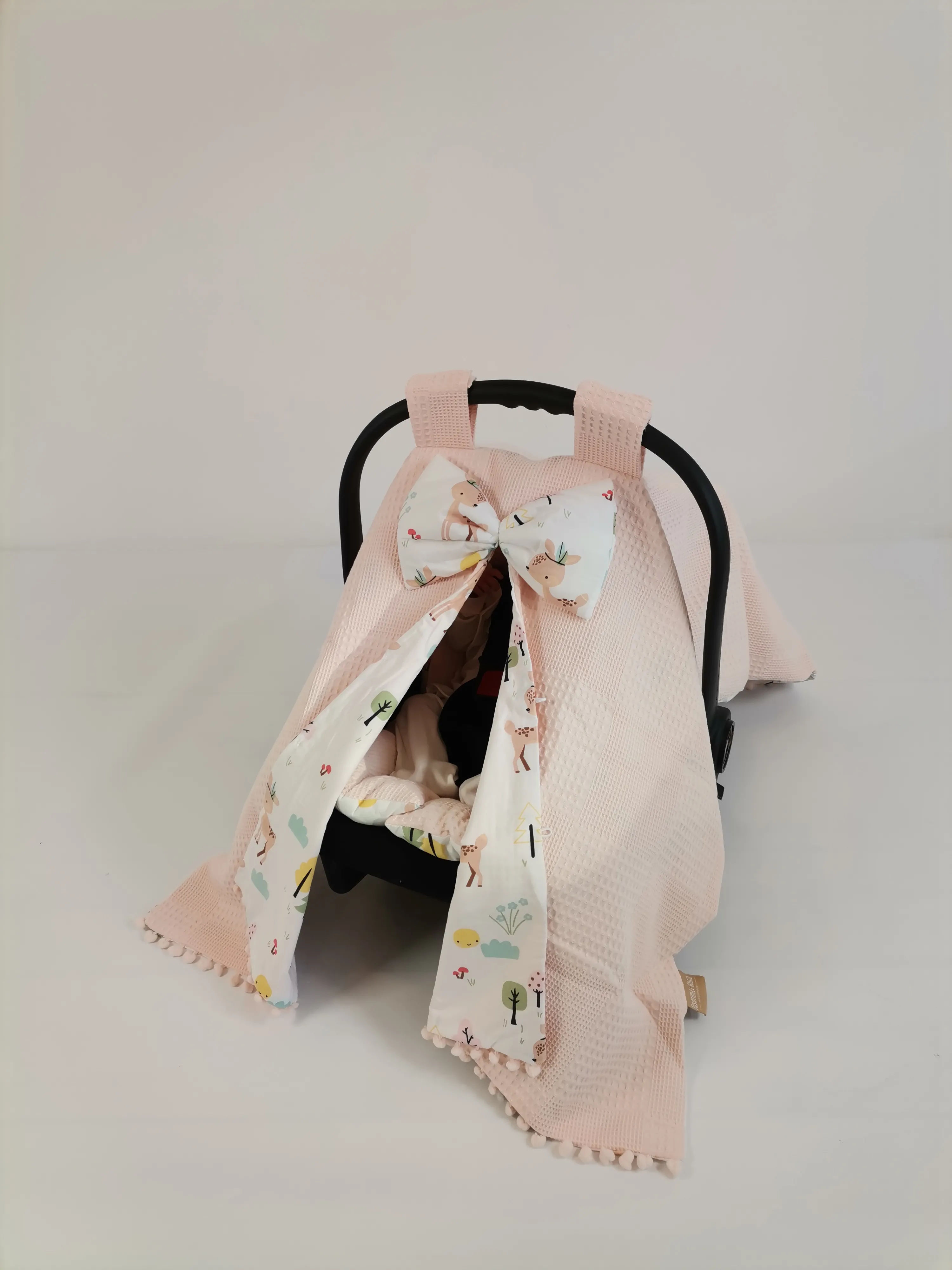Puset örtüsü somon waffle pike - karacalı poplin