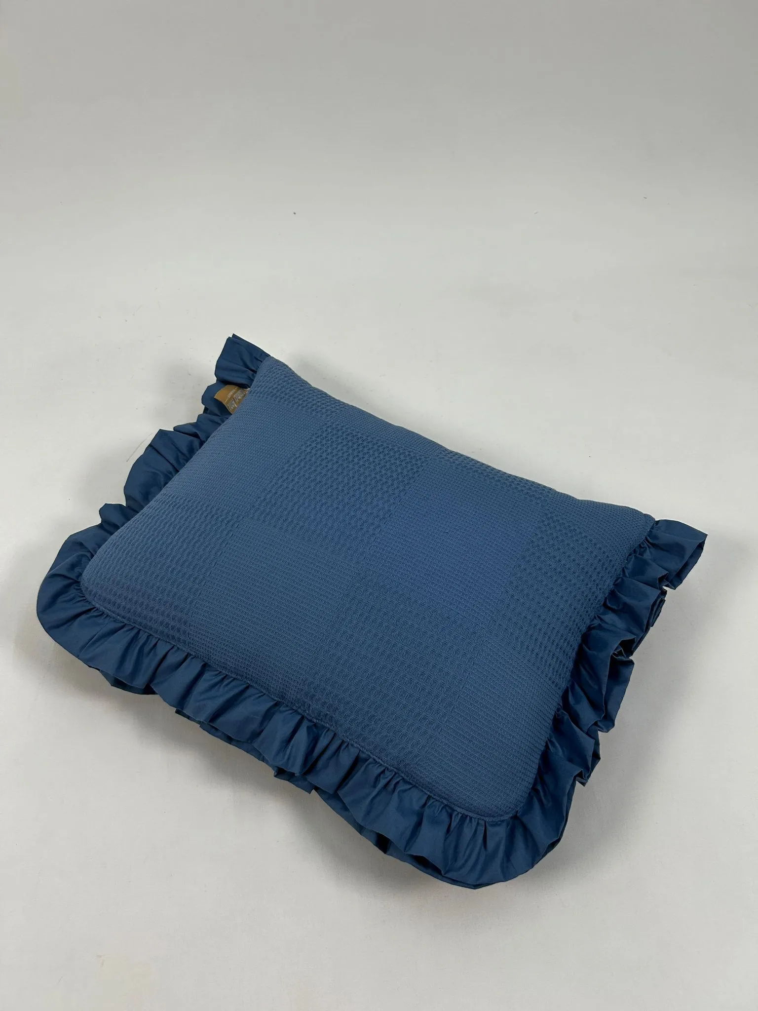 Sürpriz yastık indigo mavi waffle pike - hayvan figürlü poplin
