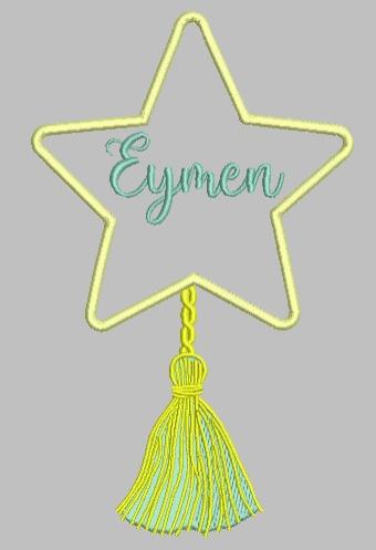 Püsküllü yıldız çerçeve