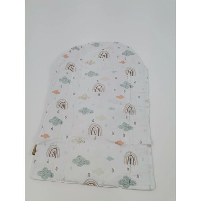 Alt açma matı yeşil waffle pike - gökkuşaklı poplin