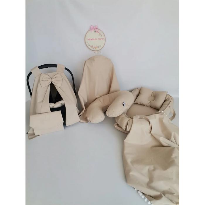 Babynest 8'li set bej poplin