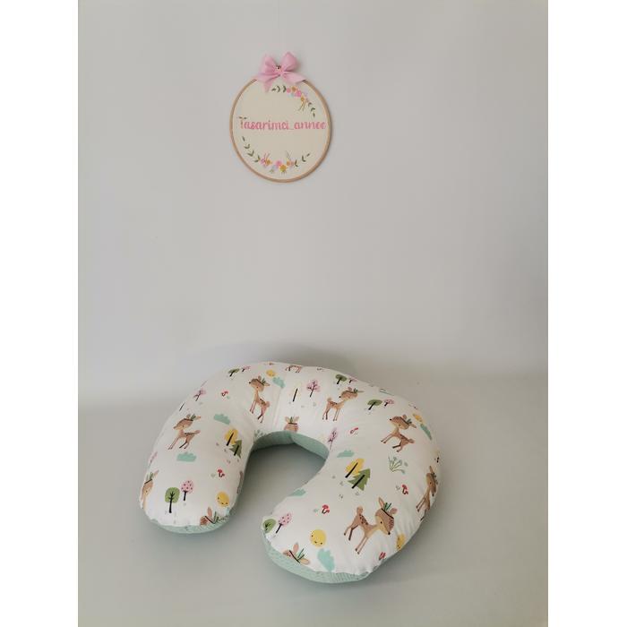 Babynest 8'li set yeşil waffle pike  karacalı müslin