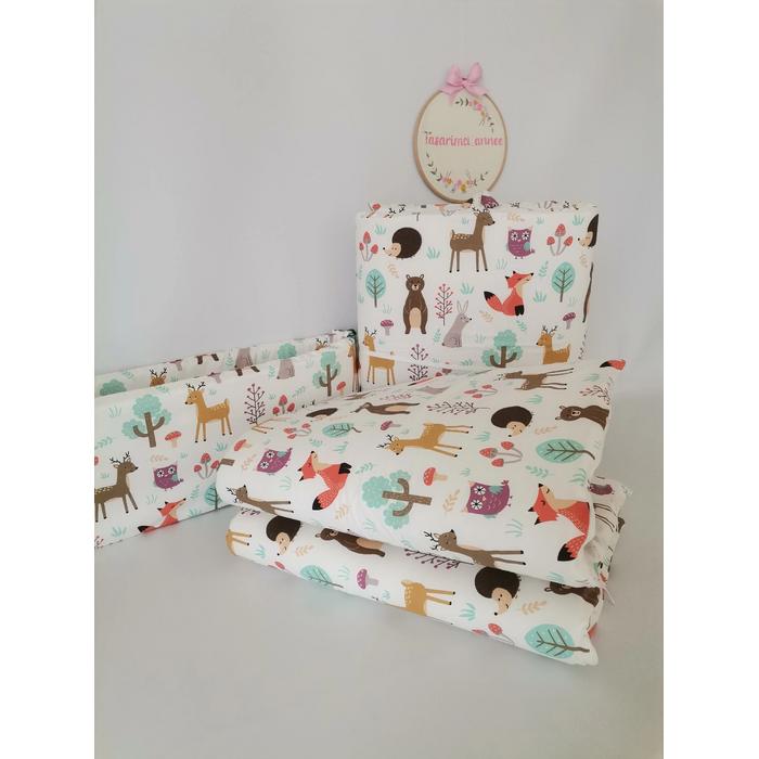 BEŞİK KORUMALIĞI HAYVAN FİGÜR DESENLİ 