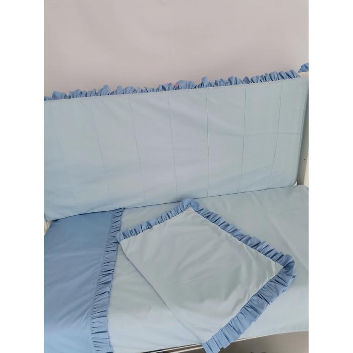 BEŞİK KORUMALIĞI V54 AÇIK MAVİ- V55 KOYU MAVİ FIRFIRLI NERVÜRLÜ