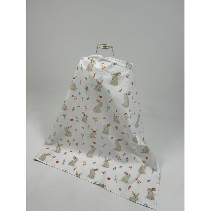 Babynest 8'li bej örgü pike - tavşanlı poplin