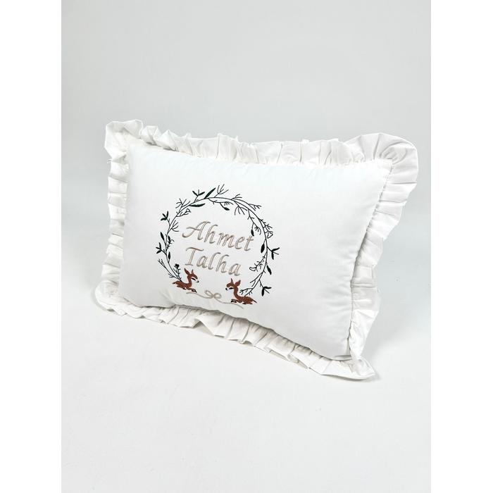 Babynest 8'li fırfırlı set beyaz poplin