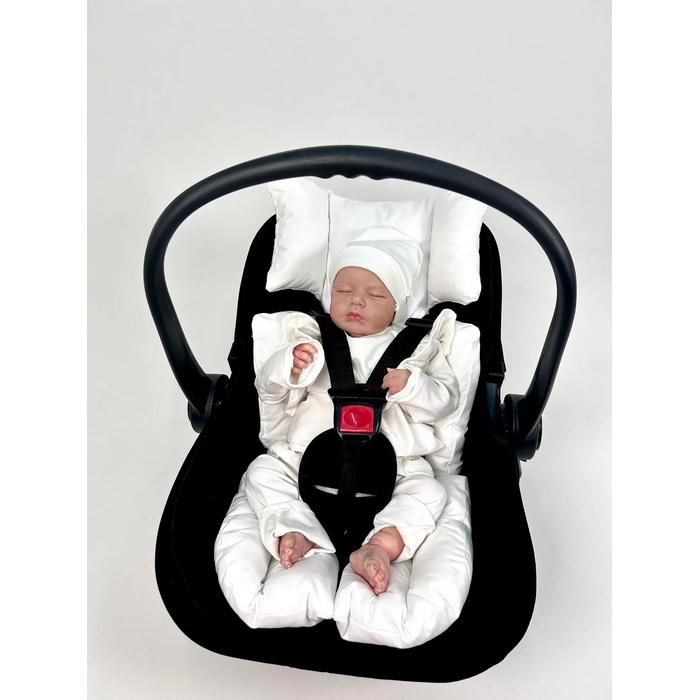 Babynest 8'li fırfırlı set beyaz poplin