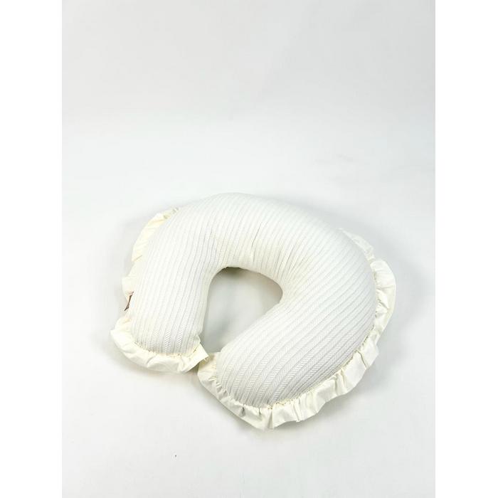 Babynest 8'li fırfırlı set krem örgü pike - krem poplin