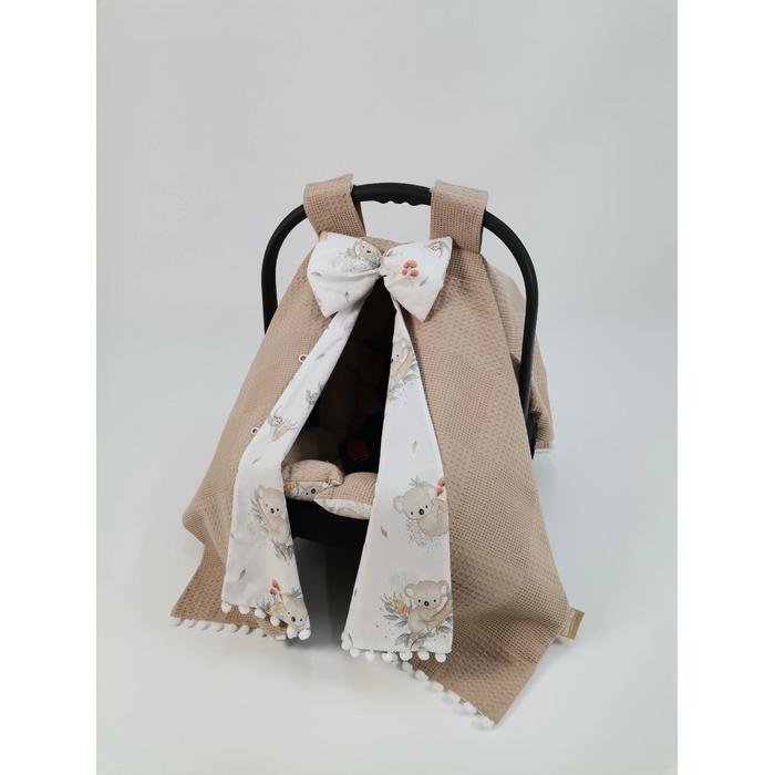 Babynest 8'li set bej waffle pike - koala poplin