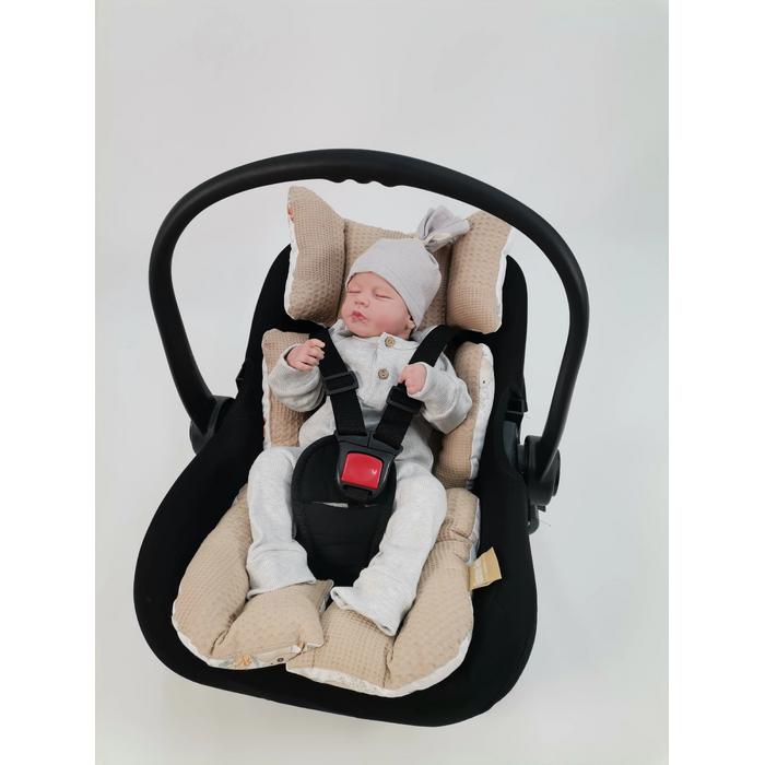 Babynest 8'li set bej waffle pike - koala poplin