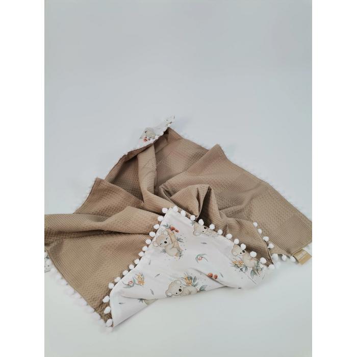 Babynest 8'li set bej waffle pike - koala poplin