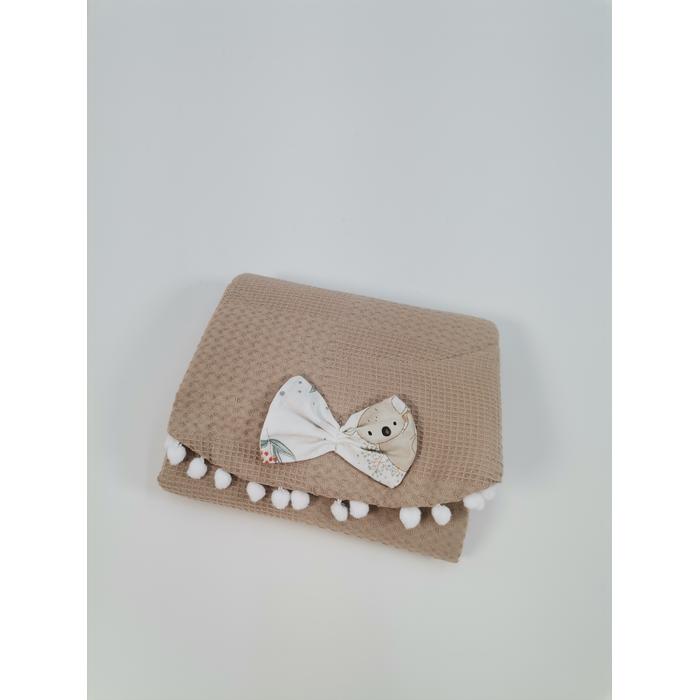 Babynest 8'li set bej waffle pike - koala poplin