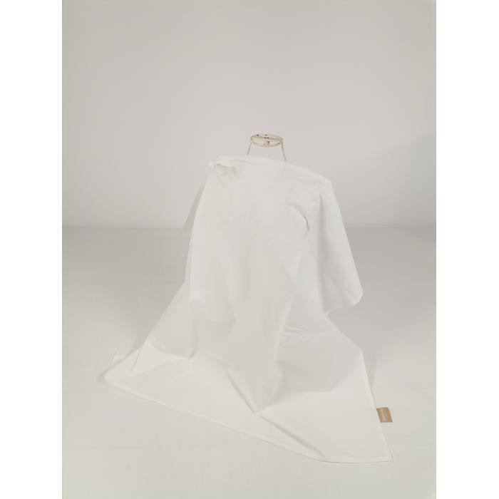 Babynest 8'li set beyaz waffle pike - beyaz poplin