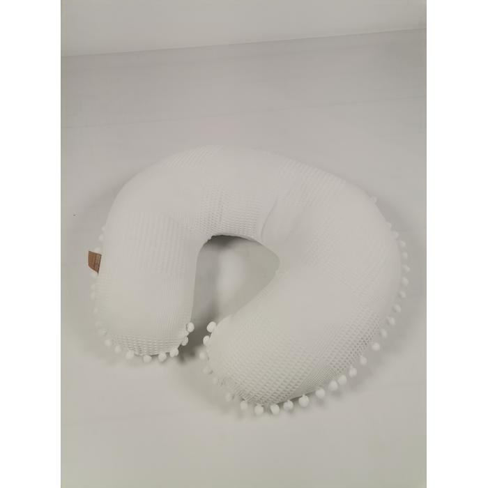 Babynest 8'li set beyaz waffle pike - beyaz poplin