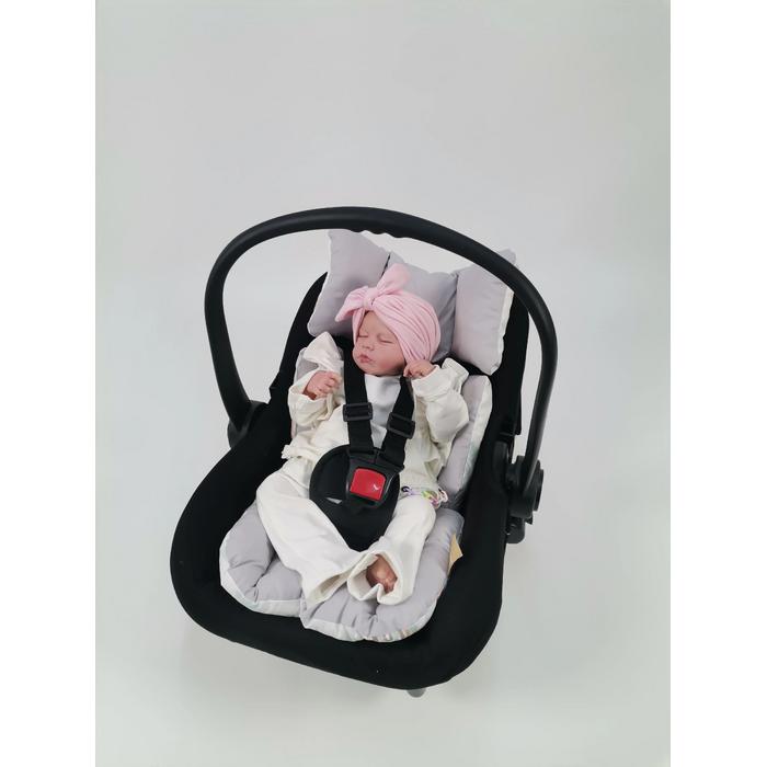 Babynest 8'li set gökkuşaklı poplin - gri poplin