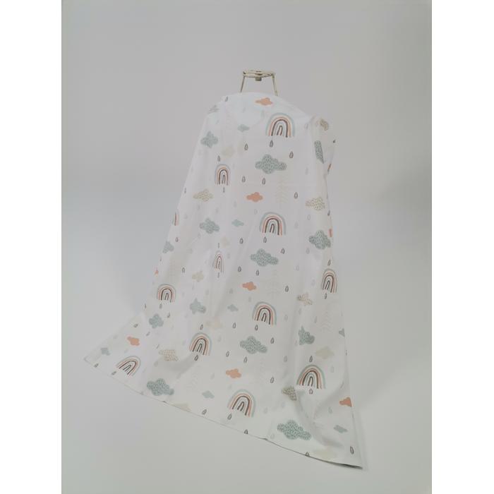 Babynest 8'li set gökkuşaklı poplin - gri poplin