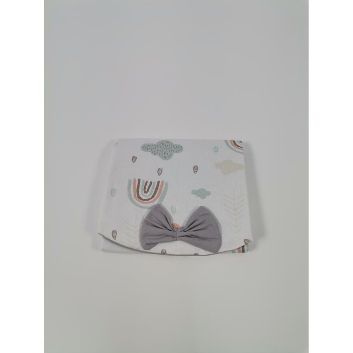 Babynest 8'li set gökkuşaklı poplin - gri poplin