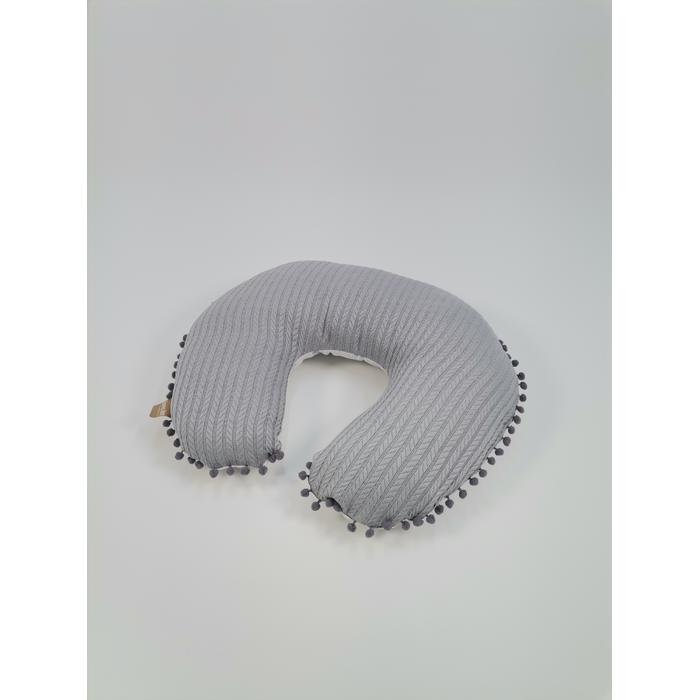 Babynest 8'li set gri örgü pike - gümüş mickeyli poplin