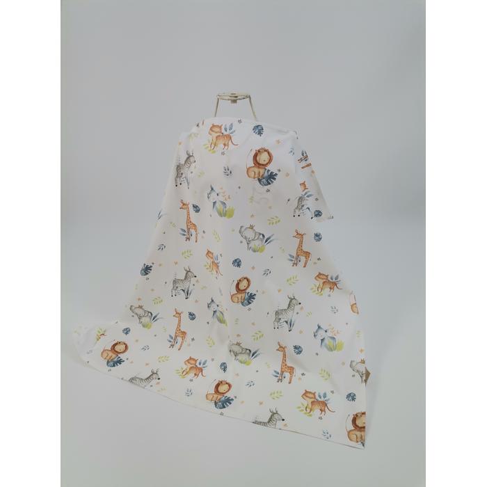 Babynest 8'li set koyu gri waffle pike - sevimli hayvanlar poplin