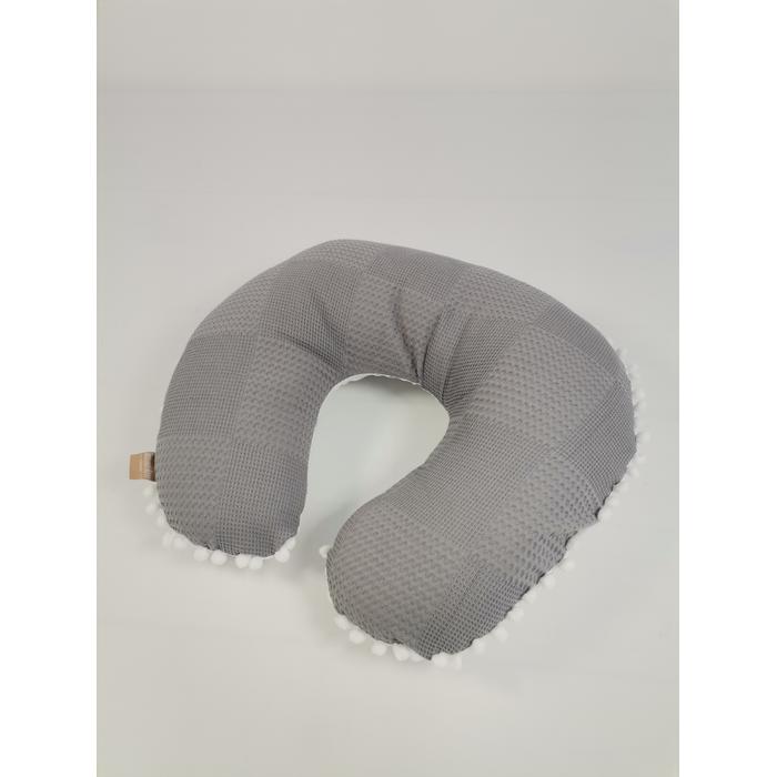 Babynest 8'li set koyu gri waffle pike - gümüş mickeyli poplin