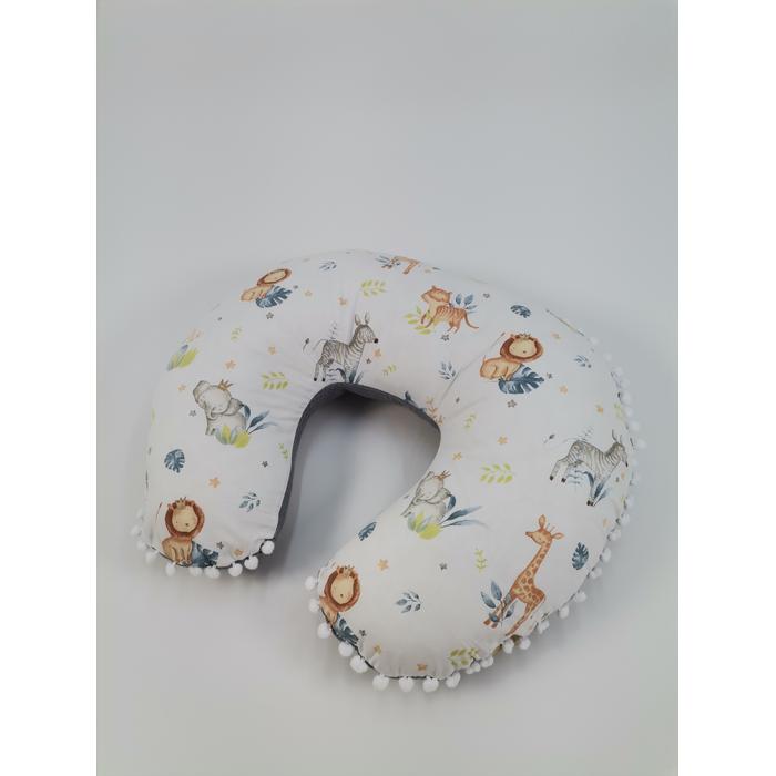 Babynest 8'li set koyu gri waffle pike - sevimli hayvanlar poplin