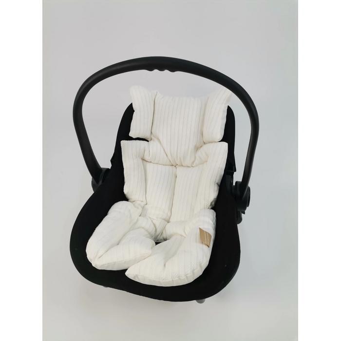 Babynest 8'li set krem örgü pike - krem poplin