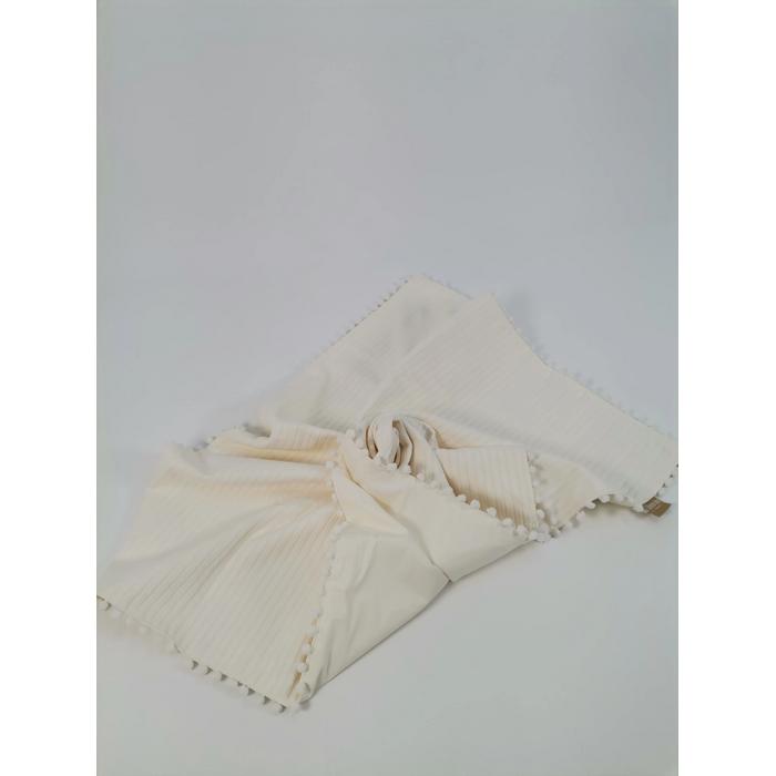 Babynest 8'li set krem örgü pike - krem poplin