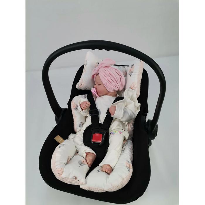 Babynest 8'li set somon waffle pike - pembe tüylü poplin