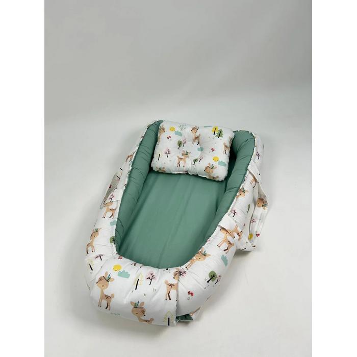 Babynest karacalı poplin - yeşil poplin