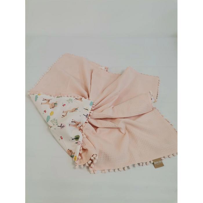 Battaniye somon waffle pike - karacalı poplin