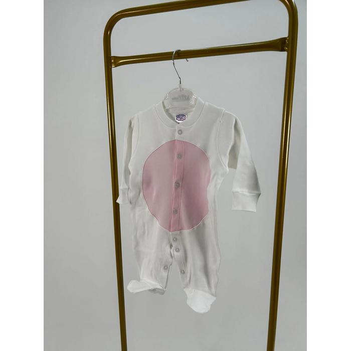 Beyaz - pembe tavşan tulum takım