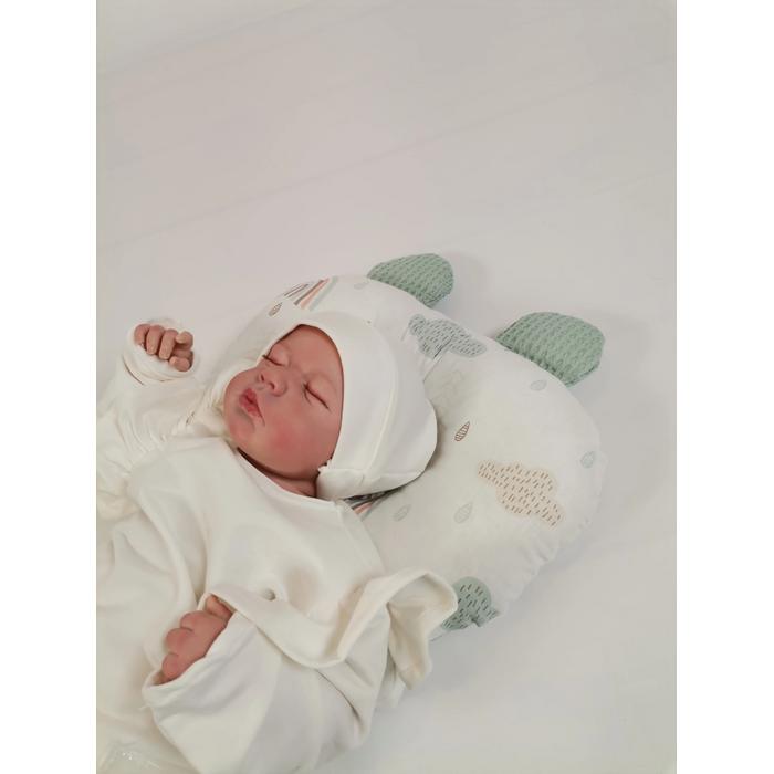 Düz kafa yastığı gökkuşaklı poplin