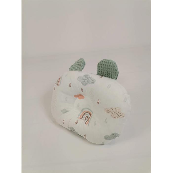 Düz kafa yastığı gökkuşaklı poplin