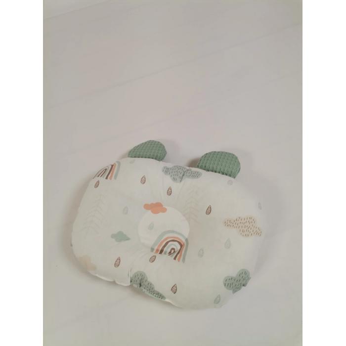 Düz kafa yastığı gökkuşaklı poplin