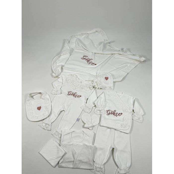 Hastane çıkışı 10'lu güpürlü isim işlemeli