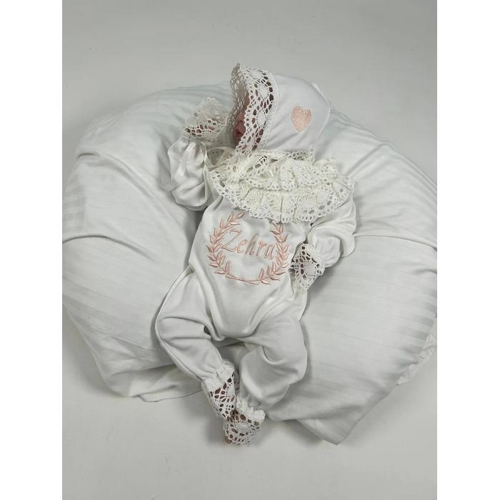 Hastane çıkışı 10'lu güpürlü isim ve desen işlemeli 