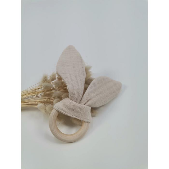 Müslin seti 4 parça - 4 kat bej müslin 