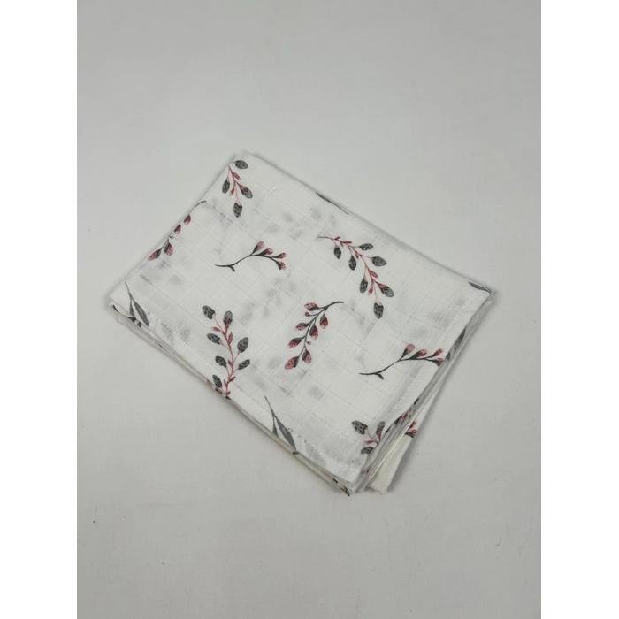 Müslin seti 8 parça pembe zeytindalı desenli müslin