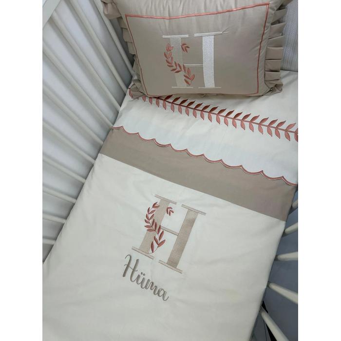 Nevresim takımı 4 parça krem poplin - bej poplin