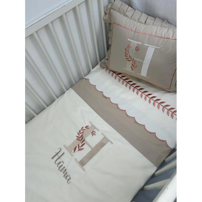 Nevresim takımı 4 parça krem poplin - bej poplin