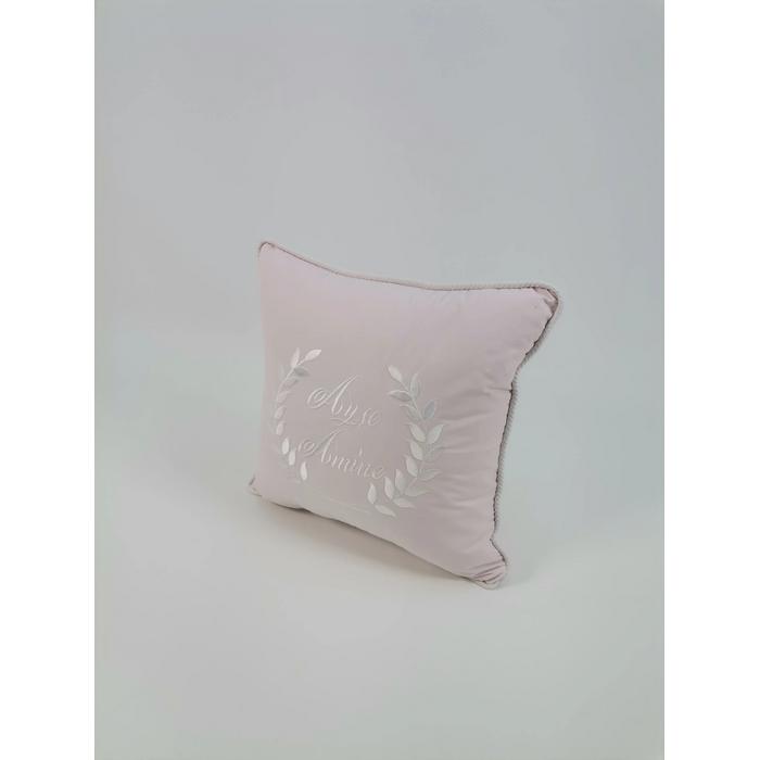 Pike takımı 6 parça baklava desenli pike - pudra poplin