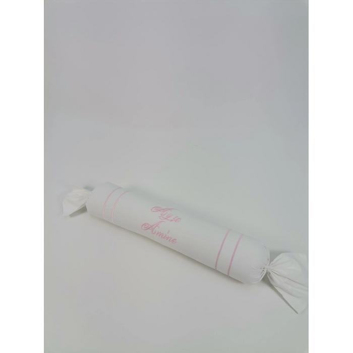 Pike takımı 6 parça baklava desenli pike - pudra poplin