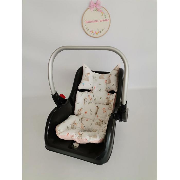 PUSET İÇİ MİNDERİ  TAVŞANLI POPLİN - V78 SOMON POPLİN