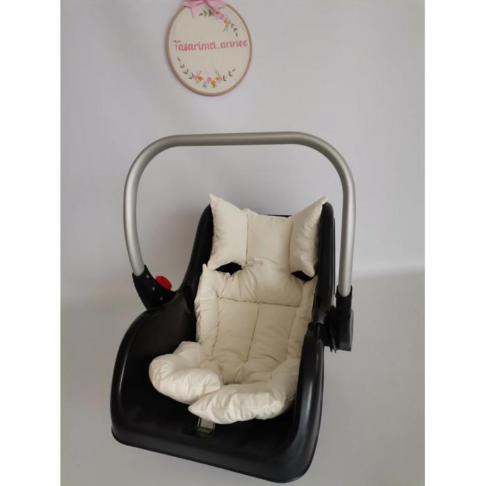 Puset içi minderi krem poplin