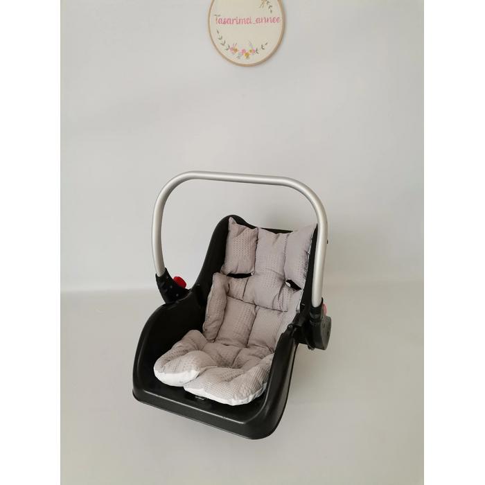 Puset örtüsü gri waffle pike - gri yıldızlı poplin