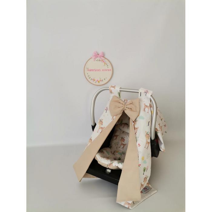 PUSET ÖRTÜSÜ KARACALI  - V12 BEJ (VİZON) POPLİN