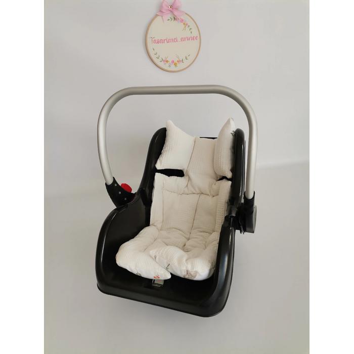 PUSET ÖRTÜSÜ KREM KLASİK PİKE - TAVŞANLI MÜSLİN