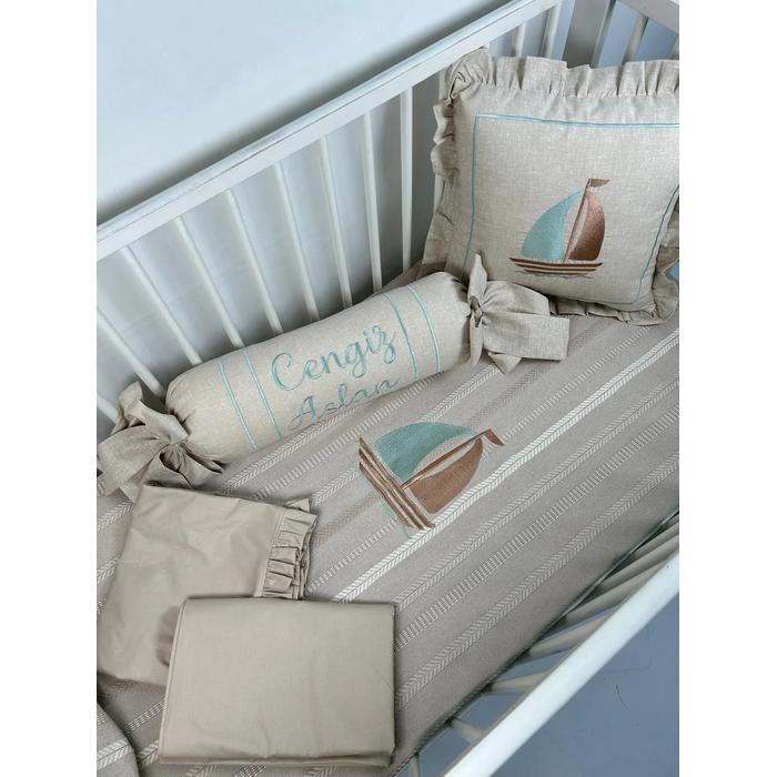 Pike takımı 5 parça bohem örgü pike - isviçre keteni 2