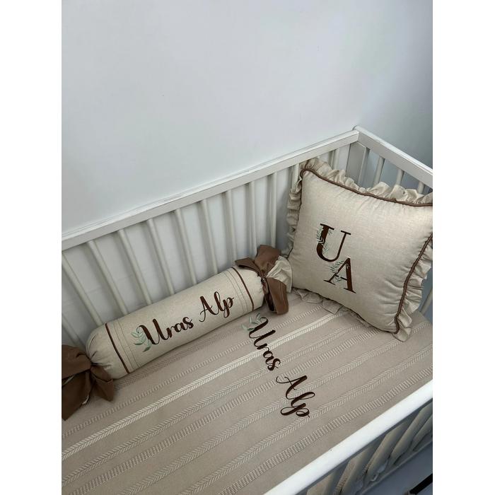 Pike takımı 5 parça bohem örgü pike - isviçre keteni 3