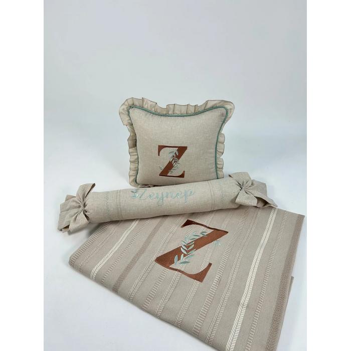 Pike takımı 5 parça bohem örgü pike - isviçre keteni